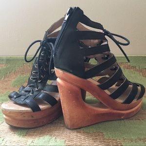 Jeffrey Campbell Woodies Wedge Sandal